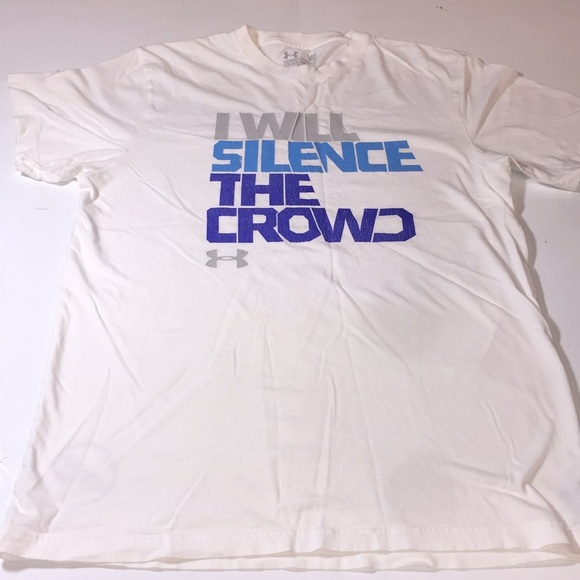 men’s under armour t-shirt size medium Silence the - Picture 1 of 7